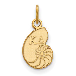 Sterling Gold-plated Kappa Delta Sorority Symbol Extra Small Pendant
